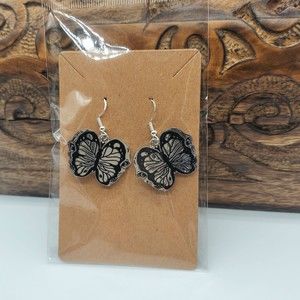 Butterfly Skull Earrings
